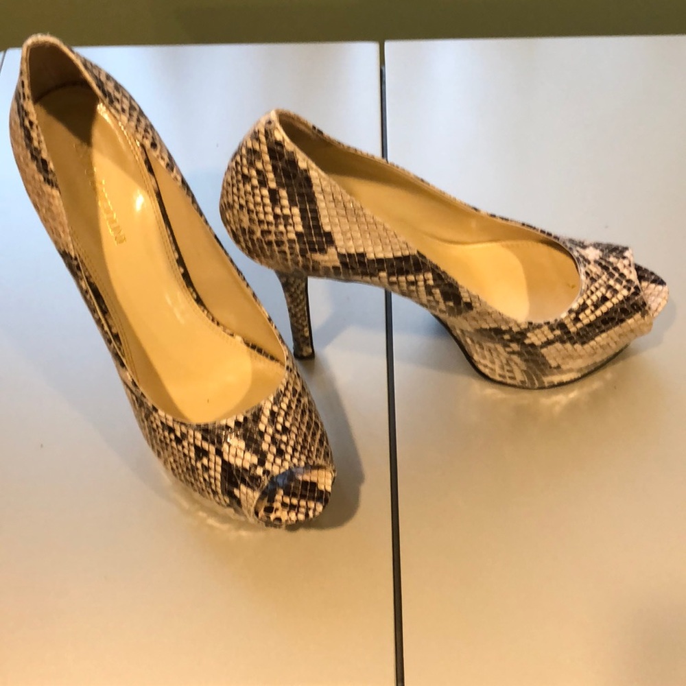 Enzo Angiolini peep toe heels